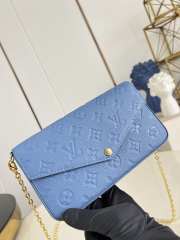 Uubags Louis Vuitton M28891 Pochette Félicie Denim Blue Bag 21x12x3cm - 3