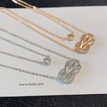 Uubags Fred Force 10 Necklace In Gold And Diamonds