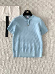 Uubags Short-Sleeved Sweater Blue Dior Oblique Technical Jacquard - 6