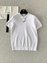 Uubags Short-Sleeved Sweater White Dior Oblique Technical Jacquard - 6