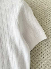 Uubags Short-Sleeved Sweater White Dior Oblique Technical Jacquard - 4