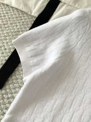 Uubags Short-Sleeved Sweater White Dior Oblique Technical Jacquard - 3