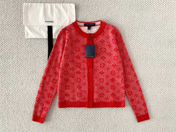 Uubags Louis Vuitton 1AJZ5R Monogram Tweed-Effect Knit Cardigan