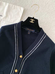 Uubags Louis Vuitton 1AJZ43 Contrast Accent Cardigan - 6