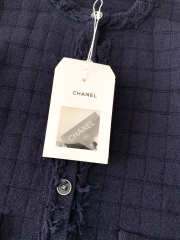 Uubags Chanel Jacket In Cashmere Navy Blue - 6