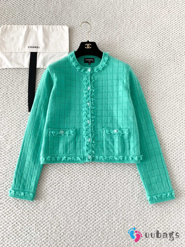Uubags Chanel Jacket In Cashmere Light Green - 1