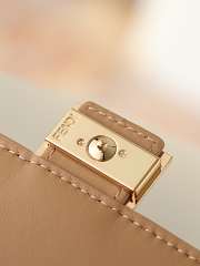 Uubags Fendi wallet on chain baguette light brown nappa leather wallet with FF motif 21x11.5x5cm - 6
