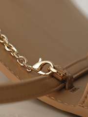Uubags Fendi wallet on chain baguette light brown nappa leather wallet with FF motif 21x11.5x5cm - 4