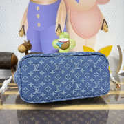 Uubags Louis Vuitton M28052 Neverwoof MM Bag In Blue Denim 31x28x14cm - 5