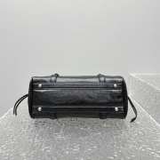 Uubags Miu Miu shiny leather top-handle bag in black 30x22x13cm - 3