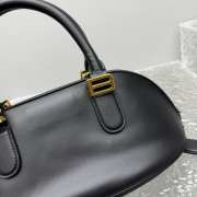 Uubags Balenciaga Bolero Bowling Bag Mini In Black 30x13x16cm - 4