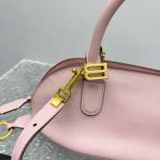 Uubags Balenciaga Bolero Bowling Bag Mini In Pink 30x13x16cm - 6