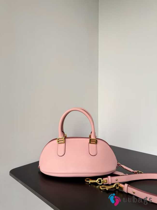 Uubags Balenciaga Bolero Bowling Bag Mini In Pink 30x13.5x10cm - 1