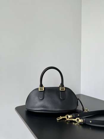 Uubags Balenciaga Bolero Bowling Bag Mini In Black 30x13.5x10cm