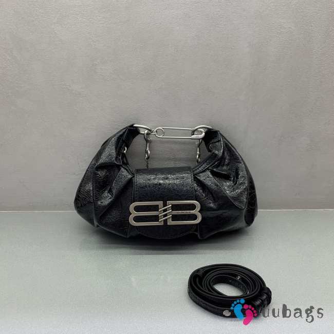 Uubags Balenciaga Pamela Shoulder Bag Small In Black 28x16x5cm - 1