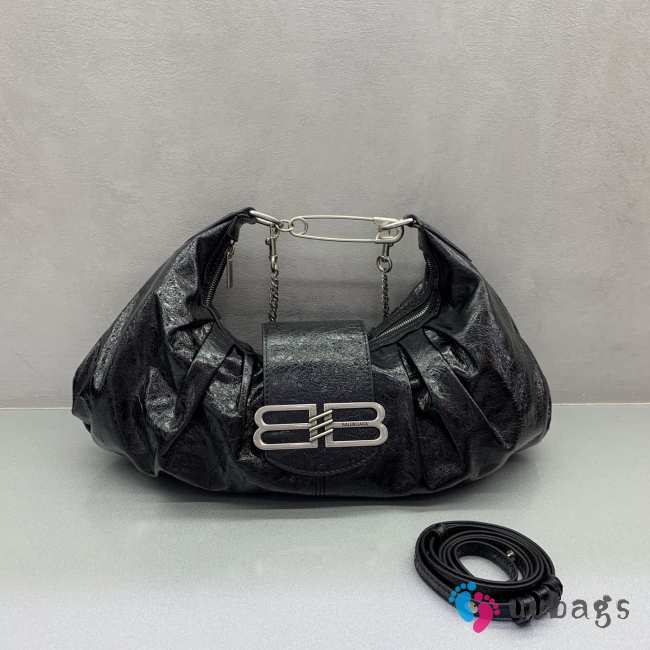 Uubags Balenciaga Pamela Shoulder Bag Medium In Black 41x23x8cm - 1