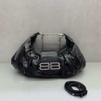 Uubags Balenciaga Pamela Shoulder Bag Medium In Black 41x23x8cm