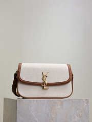 Uubags YSL Solferino Small In Box Sand Beige Canvas 24.5x15x8.5cm - 1