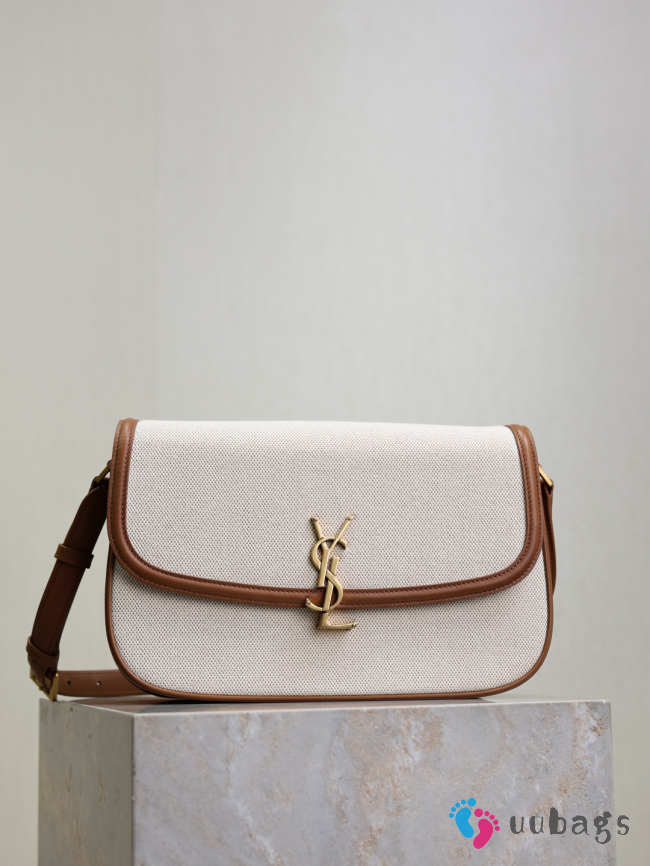 Uubags YSL Solferino Medium In Box Sand Beige Canvas 29x18x4-9cm - 1
