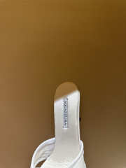 Uubags Aquazzura Mystery Mules In White 8.5cm - 5