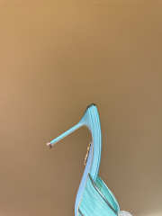 Uubags Aquazzura Mystery Mules In Blue 8.5cm - 6