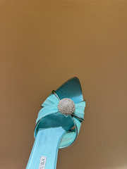 Uubags Aquazzura Mystery Mules In Blue 8.5cm - 2