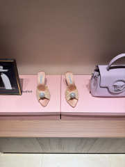 Uubags Aquazzura Mystery Mules In Beige 8.5cm - 4