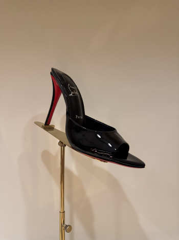 Uubags Christian Louboutin Miss Z Mule 8cm Mules Patent Calf Leather In Black