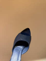 Uubags Christian Louboutin Miss Z Mule 8cm Mules Patent Calf Leather In Navy Blue - 6