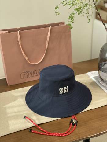 Uubags Miu Miu Denim Hat in Blue/Red