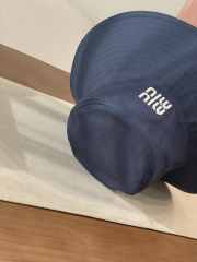 Uubags Miu Miu Denim Hat in Blue/Red - 6