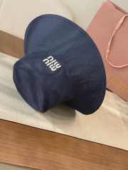 Uubags Miu Miu Denim Hat in Blue/Red - 4