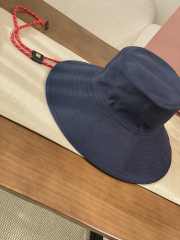Uubags Miu Miu Denim Hat in Blue/Red - 3