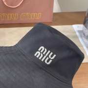 Uubags Miu Miu Denim Hat in Black  - 6