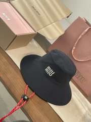 Uubags Miu Miu Denim Hat in Black  - 5