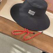 Uubags Miu Miu Denim Hat in Black  - 4