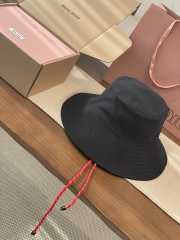 Uubags Miu Miu Denim Hat in Black  - 2