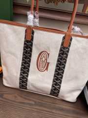 Uubags Goyard Goyardine Turquoise Belharra Reversible Beach Tote Bag In Black 36x27x13cm - 4