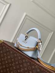 Uubags Louis Vuitton M28199 Capucines East-West Mini Bag In Olympus Blue 12x22x8cm - 6