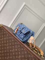 Uubags Louis Vuitton M27602 Cargo Accessory Pouch In Blue Denim 23.5x14x3cm - 4