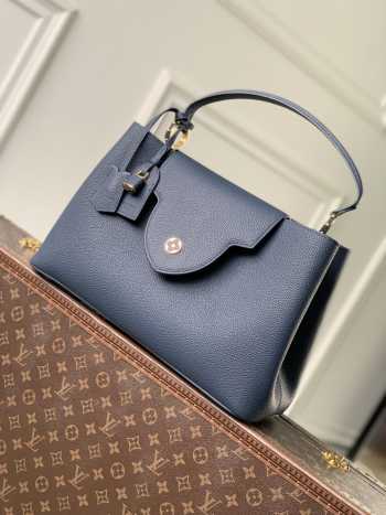 Uubags Louis Vuitton M26259 Capucines BB Taurillon Leather Bag In Navy Blue 37.5x15.5x24cm