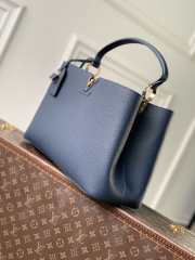 Uubags Louis Vuitton M26259 Capucines BB Taurillon Leather Bag In Navy Blue 37.5x15.5x24cm - 6