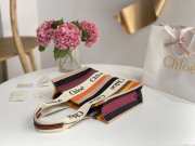 Uubags Chloe Woody small striped canvas tote bag in multi brown 26x20x8cm - 6