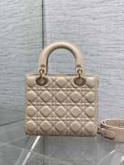 New Arrivals 2026 Small Lady Dior Bag With Strap Blush Pink Cannage Lambskin 20x18x8cm - 6