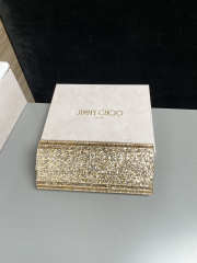 Uubags Jimmy Choo Sweetie Gold Metallic Dégradé Glitter Plexi Clutch Bag 24x10x5cm - 1