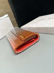 Uubags Jimmy Choo Sweetie Silver/ Orange Metallic Dégradé Glitter Plexi Clutch Bag 24x10x5cm - 5