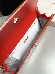 Uubags Jimmy Choo Sweetie Silver/ Orange Metallic Dégradé Glitter Plexi Clutch Bag 24x10x5cm - 4