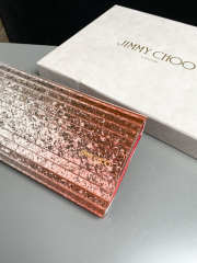 Uubags Jimmy Choo Sweetie Silver/ Orange Metallic Dégradé Glitter Plexi Clutch Bag 24x10x5cm - 2