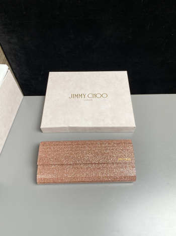 Uubags Jimmy Choo Sweetie Rose Fine Glitter Acrylic Clutch Bag 24x10x5cm