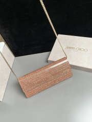 Uubags Jimmy Choo Sweetie Rose Fine Glitter Acrylic Clutch Bag 24x10x5cm - 4